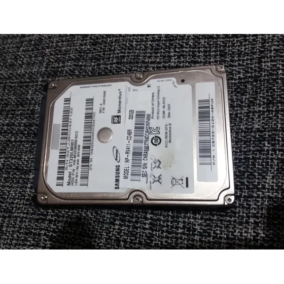 Hd Samsung 320gb (100%) Mod. St320lm001 (rv411  Etc ...) Ver Desc. Prata