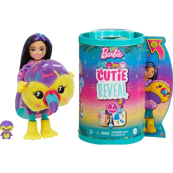 Muñeca Barbie Cutie Reveal Muñeca Pequeña Chelsea Jungle