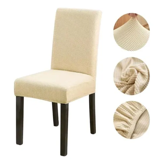 Pack De 6 Fundas Cubre Sillas Comedor Premium Tela Gruesa Color Ma-d008