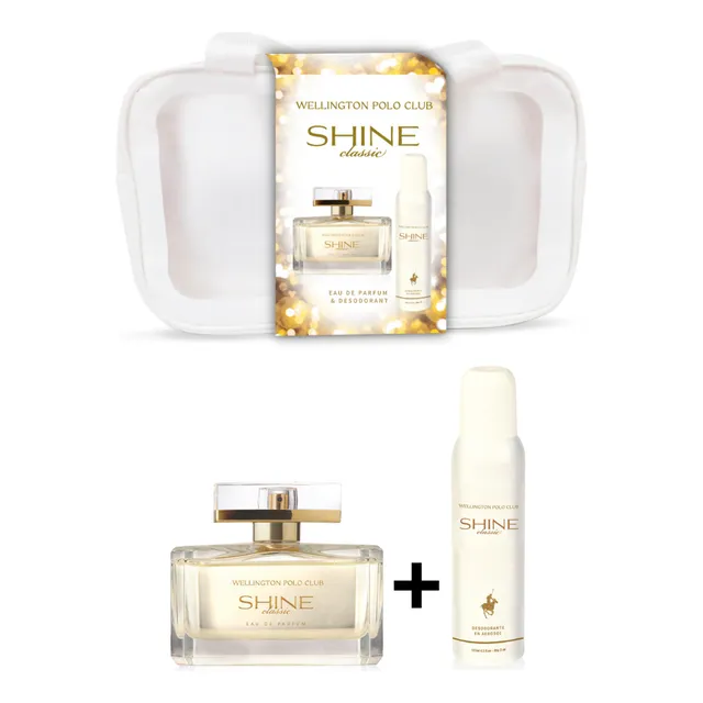 Perfume Wellington Shine + Deo Classic Con Neceser De Regalo