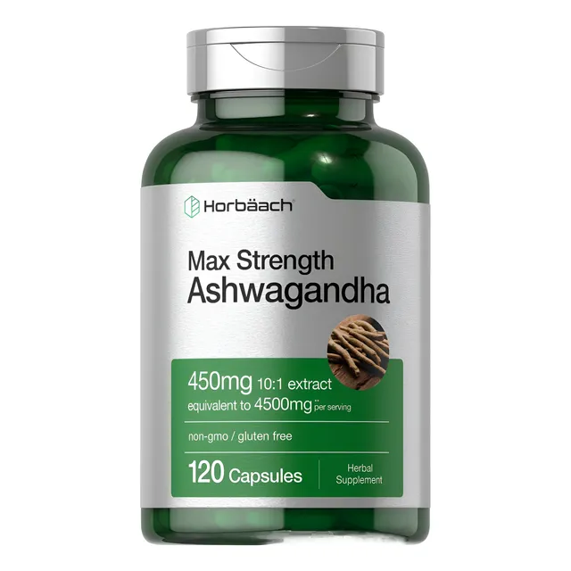 Ashwagandha Horbaach 4500mg 120 Cápsulas Antistress