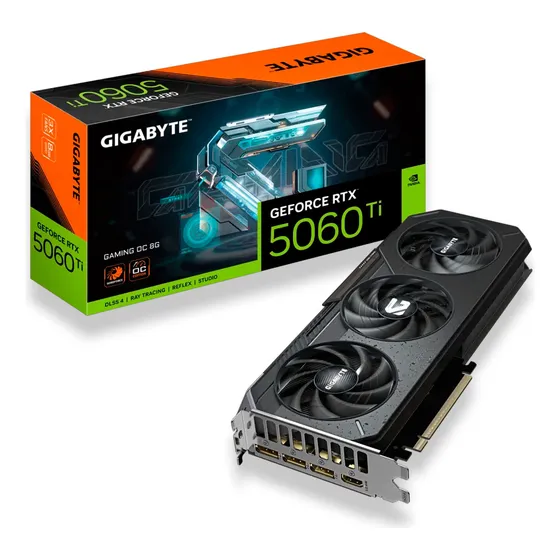 Mercado Livre Placa De Vídeo Gigabyte Rtx 5060 Ti Gaming Oc 16gb Gddr7 image