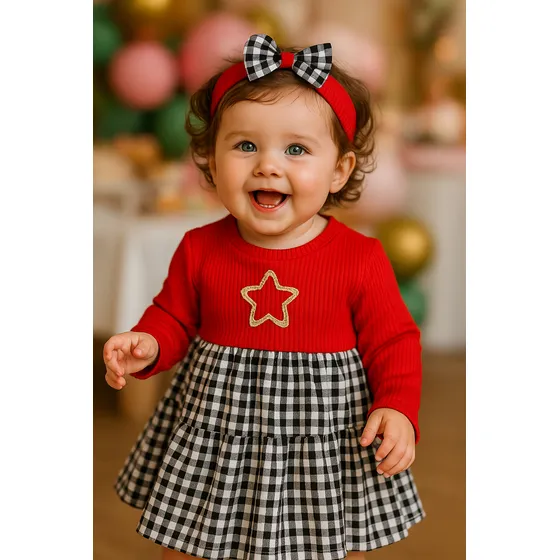 Vestido De Bebé Estrella Ref. 6726