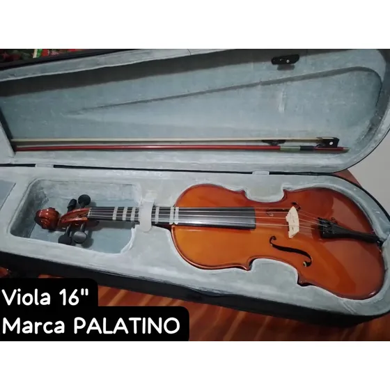 Viola 16  Acústica Marca Palatino Brillante + Estuche Rigido