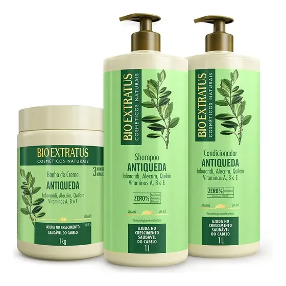 Kit Antiqueda Jaborandi Sh Cd 1l Másc 1kg Bio Extratus