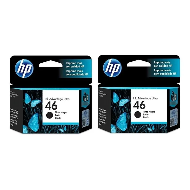 Combo 2 Hp 46 Advantage Negro Cz637a Nuevo Original