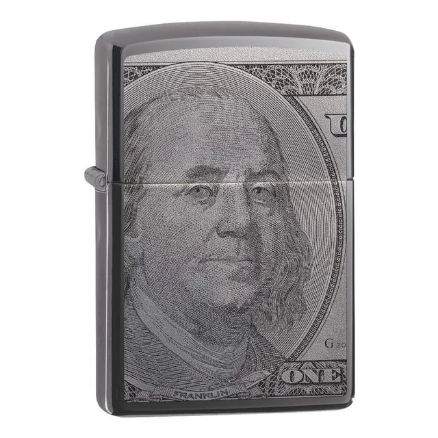 Encendedor Zippo 49025 Diseño Billete Dolar   Yesquero 