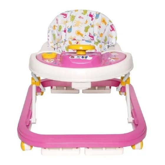 Andador musical para bebês de 6 a 12 meses Styll Baby Cor rosa