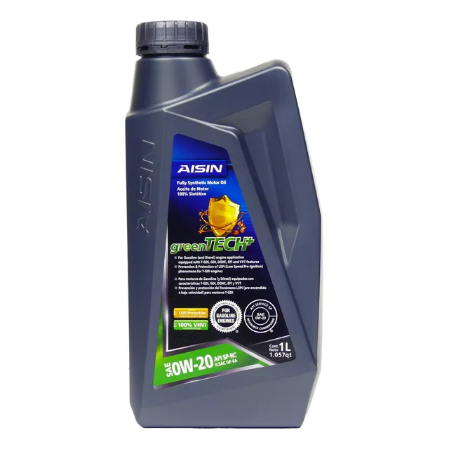Aceite 0w-20 Full Sintético Aisin Green Tech+ Modelos Toyota