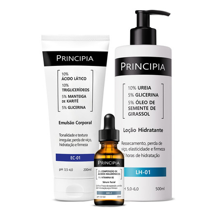 Principia Kit Inverno Intenso Ec-01, Lh-01 (500ml) Ah-2 Momento De Aplicação Dia/noite Tipo De Pele Todo Tipo De Pele Principia Kit Inverno Intenso Ec-01, Lh-01 (500ml) Ah-2 Momento De Aplicação Dia/noite Tipo De Pele Todo Tipo De Pele