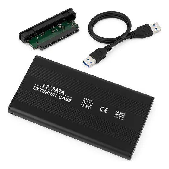 Case Externo 2.5 Disco Duro Sata Laptop Usb 2.0 Veloz