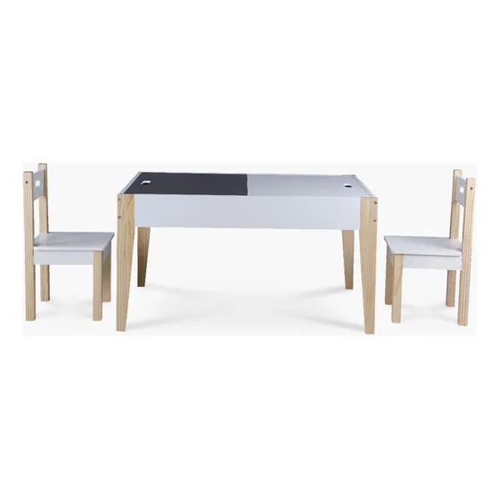 Pack Infantil 1 Mesa 2 Sillas Santino Natura/blanco Form