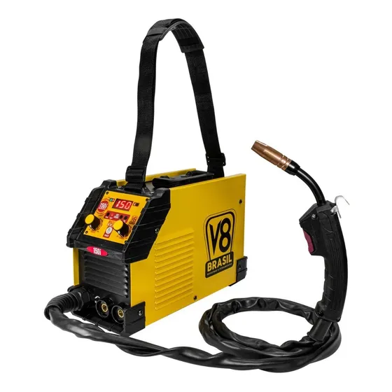Máquina De Solda Multiprocesos Mig 150i 20210 V8 Brasil Cor Amarelo