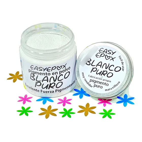 Pigmento De Resina Epóxica Blanco Puro Xtra Fuerza Cubriente