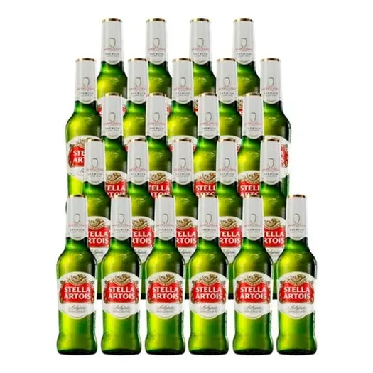 Cerveza Premium Stella Artois 24 Botellas 330ml