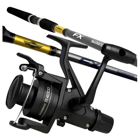 Kit Pesca Profissional Shimano Molinete 4000 + Vara 1,98m Preto