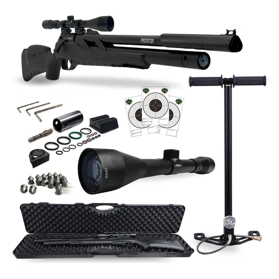 Rifle Pcp Fox Predator 5,5/6,35 + Mira + Inflador + Estuche.