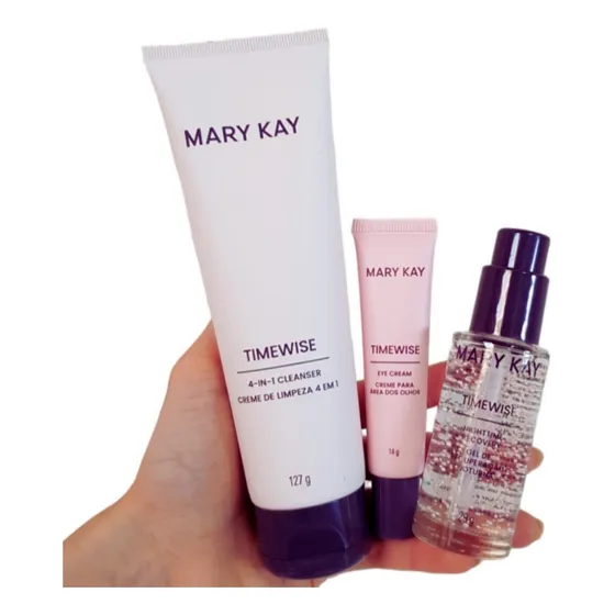 Kit Gel Limpeza Facial+ Creme Noturno+ Creme Área Dos Olhos