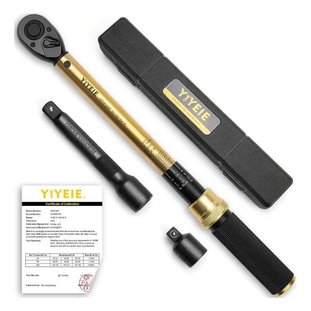 Kit De Llave Dinamométricas 1/2'' Torquímetro 10-227 Nm 3pz
