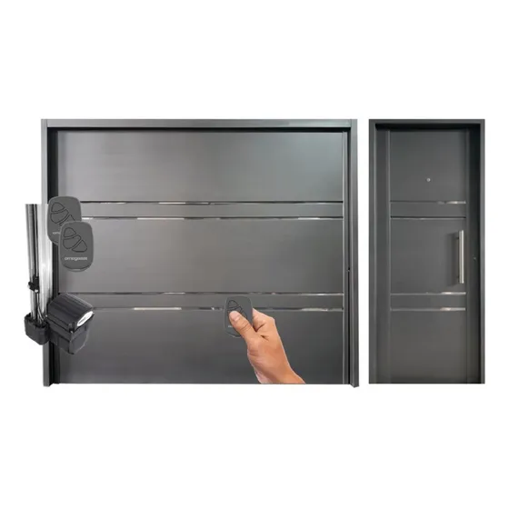 Combo Portón Garage Levadizo Automático + Puerta Inyectada