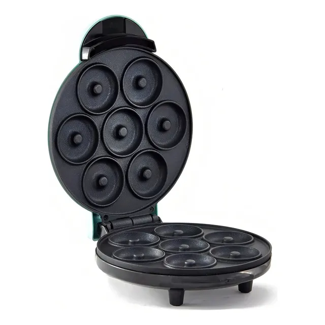 Mini Máquina Para Hacer Donas Color Aguamarina 110 Dash