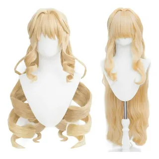 Peluca Cosplay Maysuwell Navia Para Genshin Impact - Rubia C Peluca Cosplay Maysuwell Navia Para Genshin Impact - Rubia C