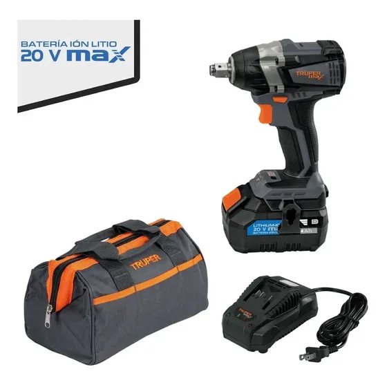 Llave De Impacto Inalámbrica ½, 20 V Truper MAX-20L