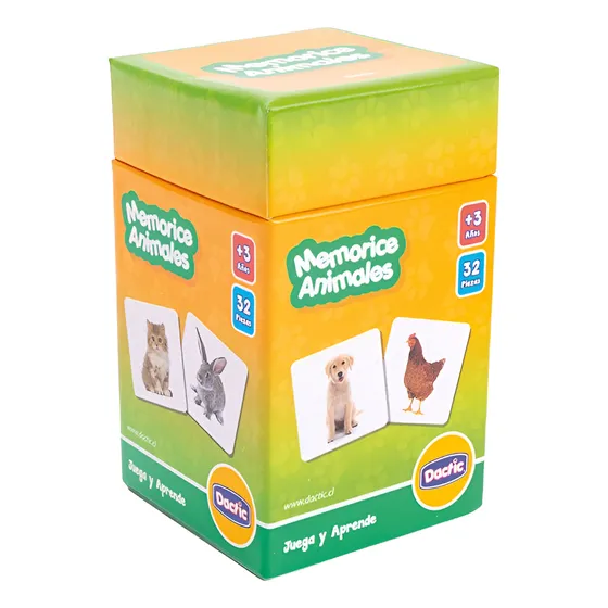 Fichas Memorice Animales Marca Dactic (juega Y Aprende) 