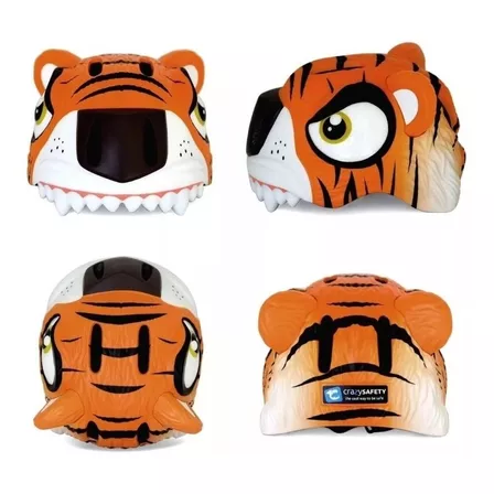 Casco Crazy Safety Animales Tigre Niño Niña - Patagonykus