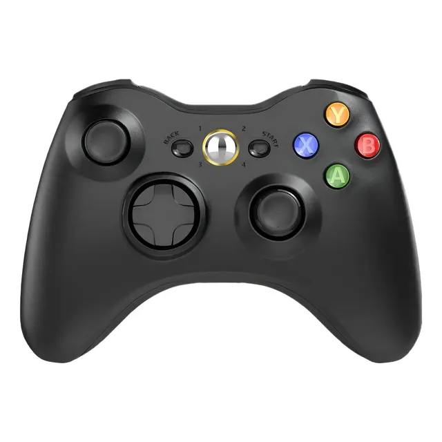 Joystick Genérico Compatible Con Xbox 360/slim/pc + Pilas Negro