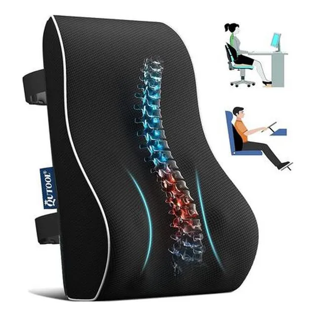 Cojin Almohada Completo Memory Foam De Apoyo Lumbar Espalda 