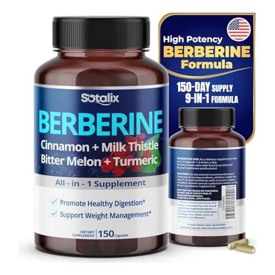 Suplemento De Berberina Premium Con Canela De Ceilán,