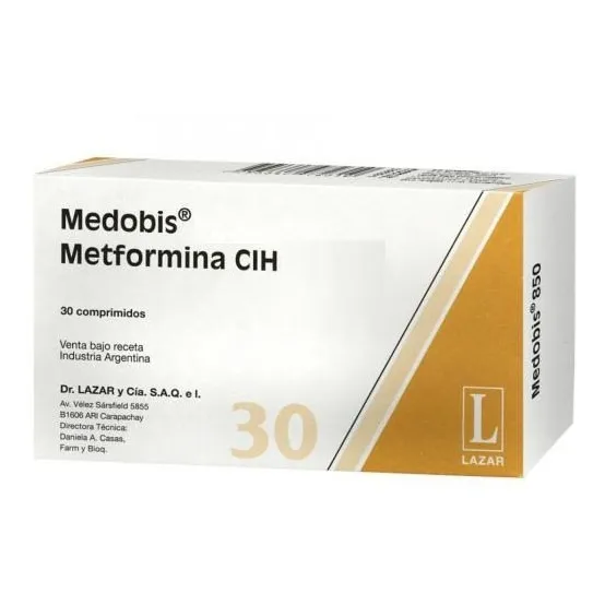 Medobis® 500mg X 30 Comprimidos - Metformina Lazar