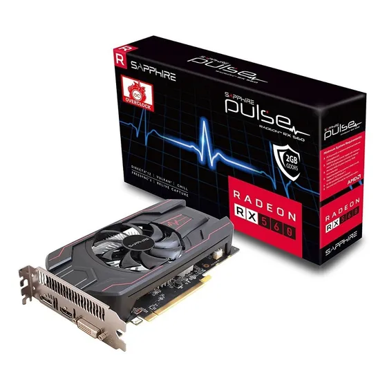 Tarjeta De Video Sapphire Radeon Pulse Rx 560 2gb Oc