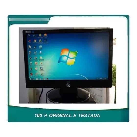 Monitor Aoc Lcd De 17 Polegadas 717fwy Com Cabo De Energia