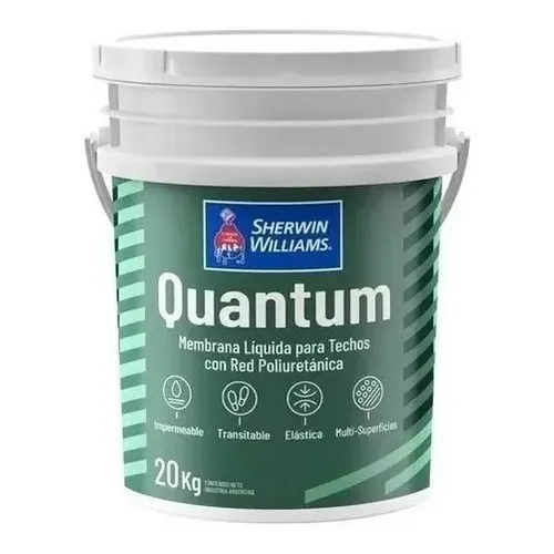 Membrana Liquida Poliuretanica Quantum 20kg Sherwin Williams Color Rojo Teja