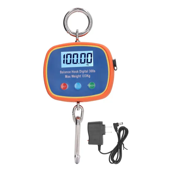 Mini Balança Suspensa Com Gancho Digital E Display Lcd