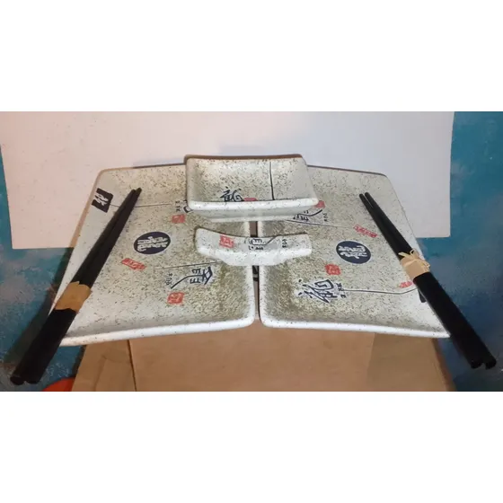 Set Para Comer Sushi - Platos - Buenas Condiciones