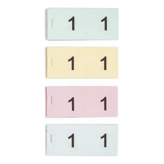 Libreta Numeros De Turno Dobles Sorteos  Pack X10 Unidades