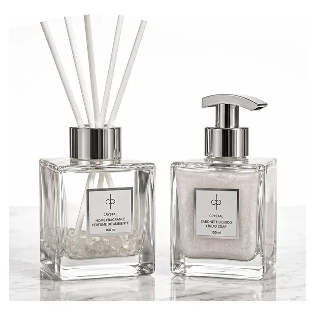 Kit - Aromatizador & Sabonete Crystal(chá Branco) Di Piettro.