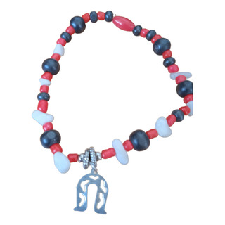 Pulsera Rojinegra Con Cuarzos Y Herradura Pulsera Rojinegra Con Cuarzos Y Herradura