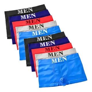 Kit 10 Cuecas Boxer Em Microfibra Adulto Lisa Premiun Kit 10 Cuecas Boxer Em Microfibra Adulto Lisa Premiun