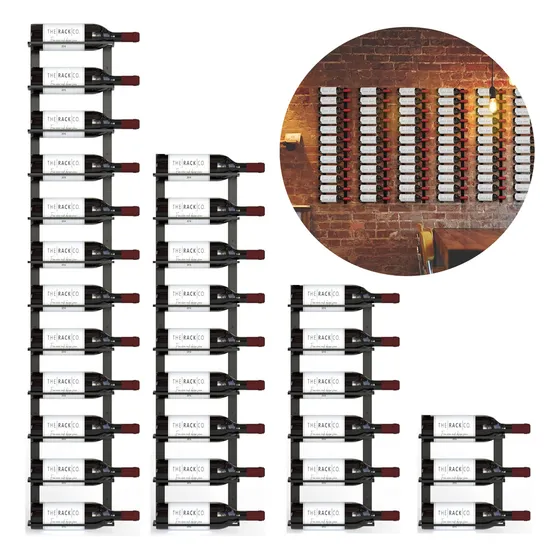 Botellero De Pared Porta Vinos De Metal 12 Botellas Cualquie