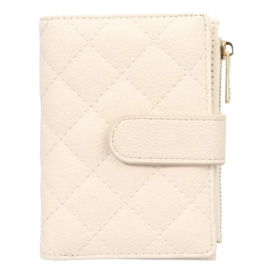 Billetera De Diamantes (beige)