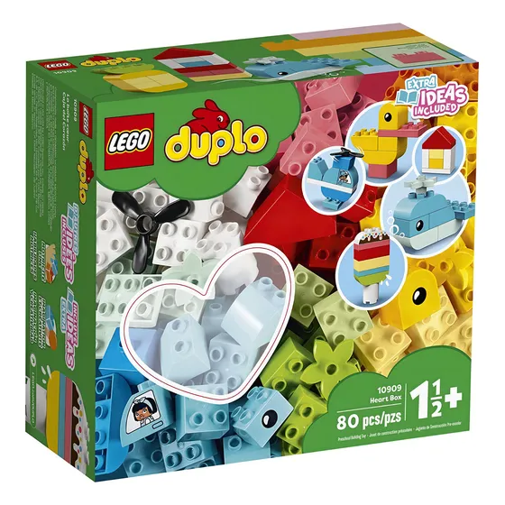 Set de construcción Lego Duplo Heart box 80 piezas en caja