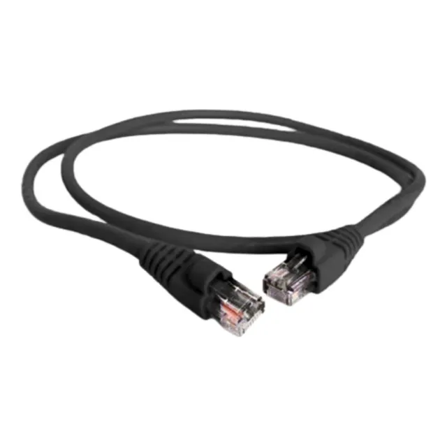 Cable Rj45 Patch Cord Cat6 0.5 Metros Certificado Negro