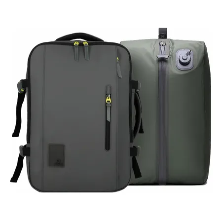 Mochila Viagem Xtrem By Samsonite Discovery 5xt + Vácuo Aut Cinza Liso