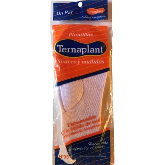 Plantillas Ternaplant De Toalla Con Arco Cosido X 3 Pares