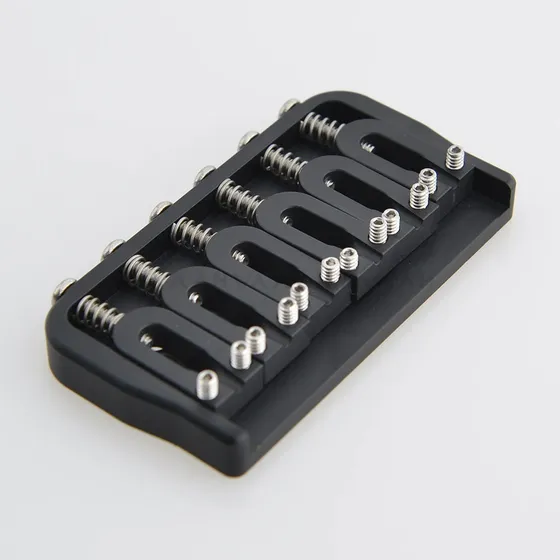 Puente Hardtail Tipo Hipshot Negro 6 Cuerdas Nuevo! Korea