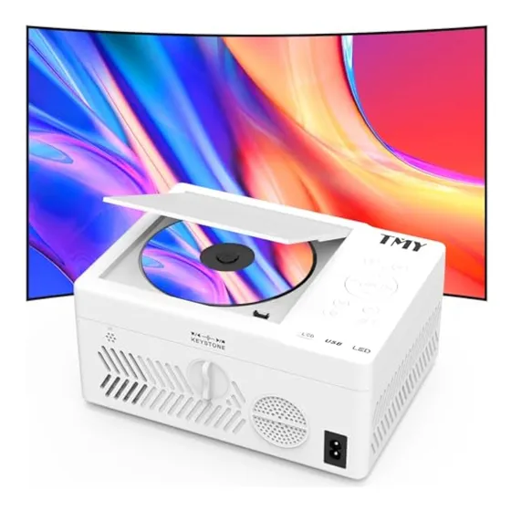 Tmy Proyector Bluetooth Con Reproductor De Dvd